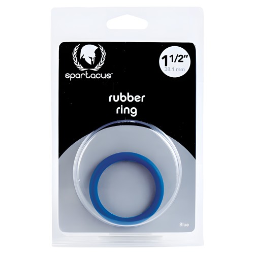 Spartacus Rubber Cock Ring - Blue
