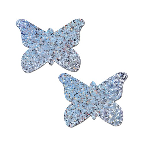 Pastease Premium Glitter Butterfly - Silver O/S