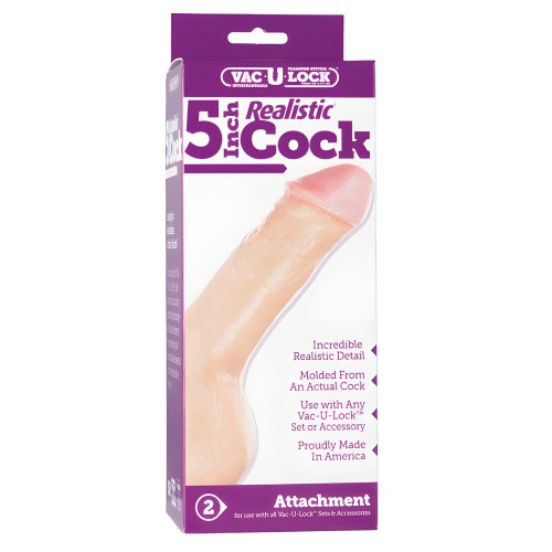 Vac-U-Lock 5" Realistic White