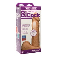 Vac-U-Lock 8" ULTRASKYN Cock & Balls Attachment - White