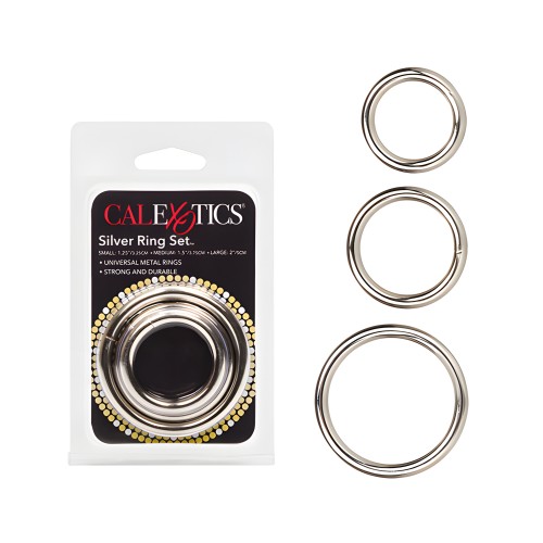 Conjunto de Anillos de Plata