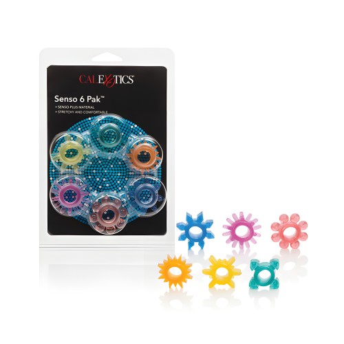 Senso 6 Pack Rings - Assorted Colors
