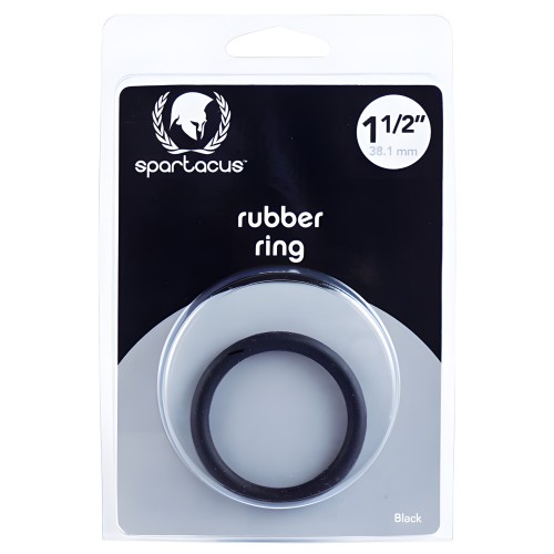 Spartacus Rubber Cock Ring - Black