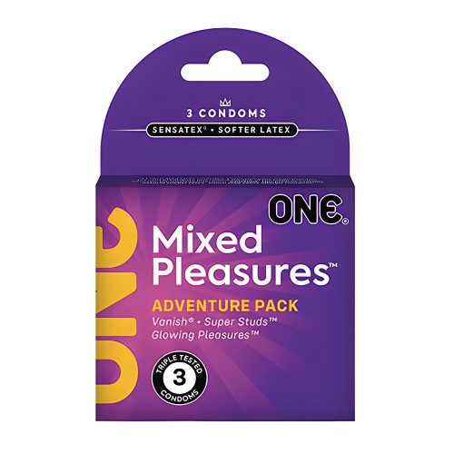 One Mixed Pleasures Condoms - Box of 3