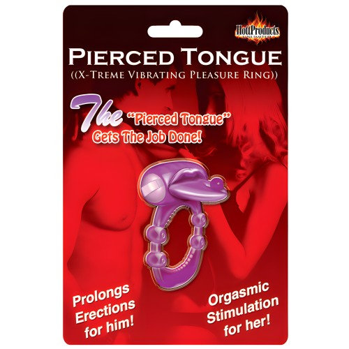 Anillo Vibrador de Placer Pierced Tongue - Púrpura