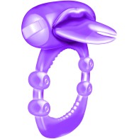 Anillo Vibrador de Lengua Dividida X-treme Púrpura