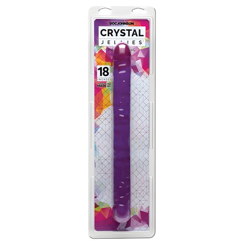 Dildo Doble Crystal Jellies - Púrpura