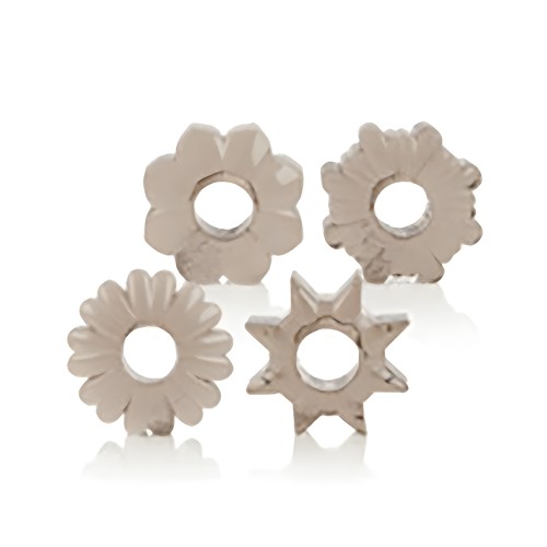 Basic Essentials Rings - Smoke Set of 4