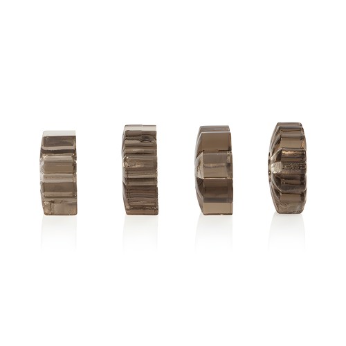 Basic Essentials Rings - Smoke Set of 4