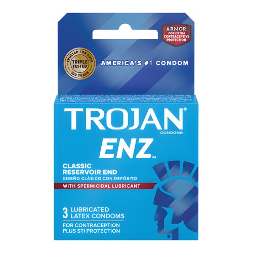 Trojan Enz Spermicidal Lubricated Condoms