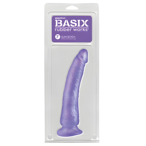Basix Rubber Works 7" Slim Dong - Purple