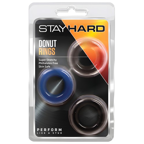 Anillos Donut Stay Hard 3 Pack