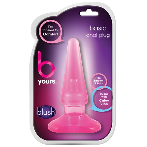 Blush B Yours Basic Anal Plug - Pink
