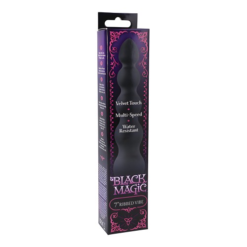 Vibrador Ribbed de 7" Black Magic