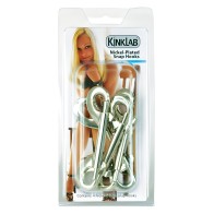 KinkLab Nickel Plated Snap Hooks Pack of 4