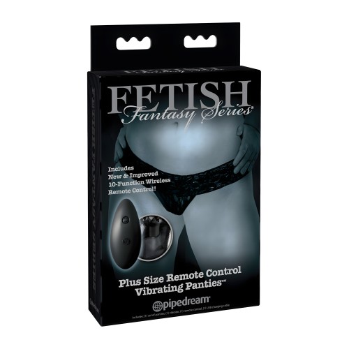 Fetish Fantasy Remote Control Vibrating Panties - Plus Size