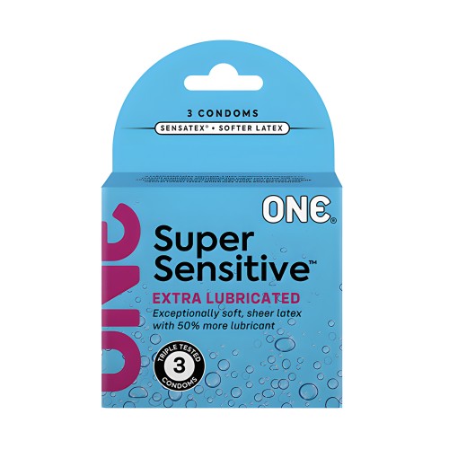 One Super Sensitive Condoms - Box of 3