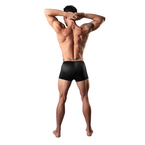 Boxer de Satén Lycra - Negro