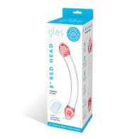 Dildo Doble de Vidrio Glas Red Head