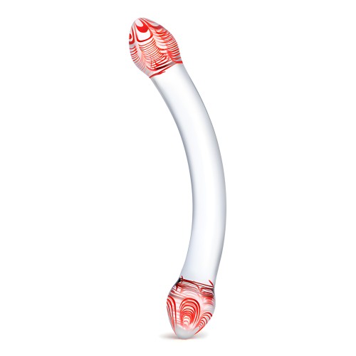 Dildo Doble de Vidrio Glas Red Head