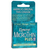 Kimono Micro Thin Aqua Lube Condoms - Box of 3