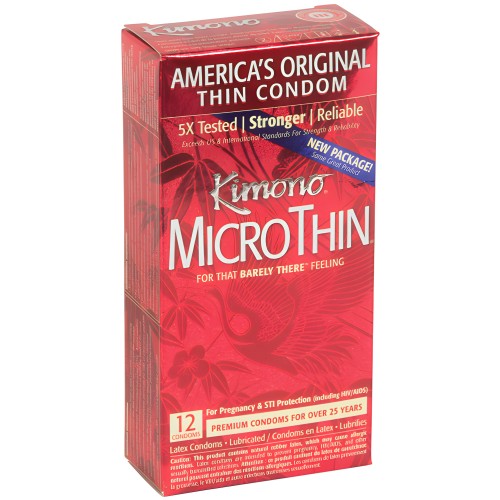 Condones Kimono Micro Thin - Paquete de 12