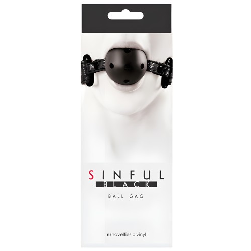 Sinful Ball Gag - Negro