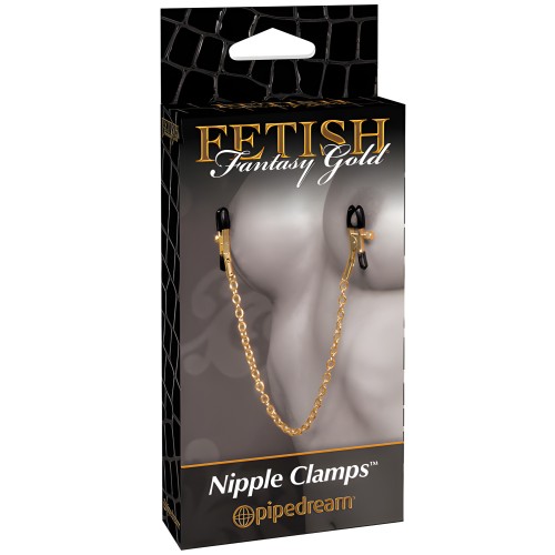 Fetish Fantasy Gold Nipple Clamps