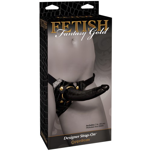 Fetish Fantasy Gold Designer Strap On - Black