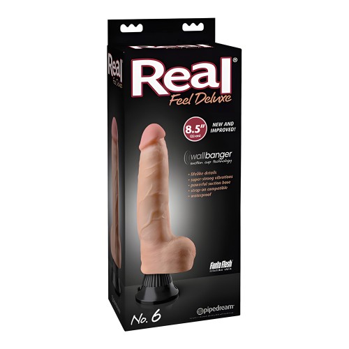 Real Feel Deluxe No. 6 8.5" Vibe Waterproof - Flesh