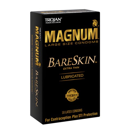 Trojan Magnum Bareskin Condoms - Box of 10