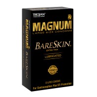 Trojan Magnum Bareskin Condones - Caja de 10