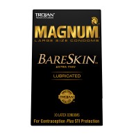 Trojan Magnum Bareskin Condones - Caja de 10