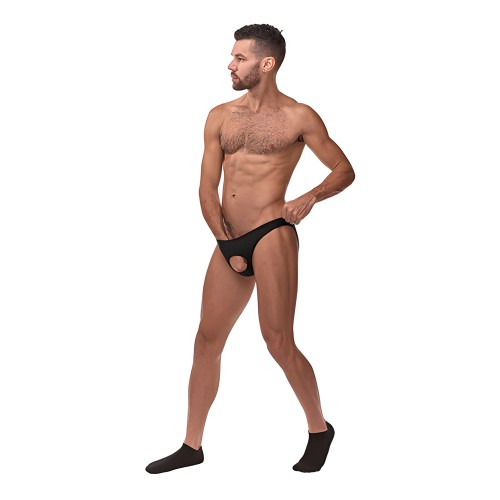 Briefs Sin Bolsa de Nylon Spandex Male Power Negros O/S