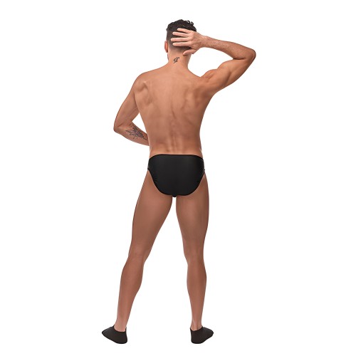 Briefs Sin Bolsa de Nylon Spandex Male Power Negros O/S
