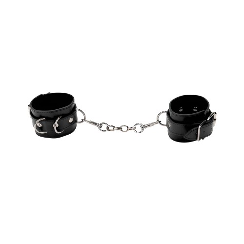 Shots Ouch Leather Cuffs - Black