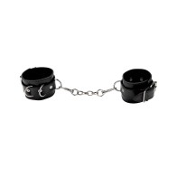 Shots Ouch Leather Cuffs - Black