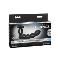 Fantasy C-Ringz Posable Partner Doble Penetrador - Negro