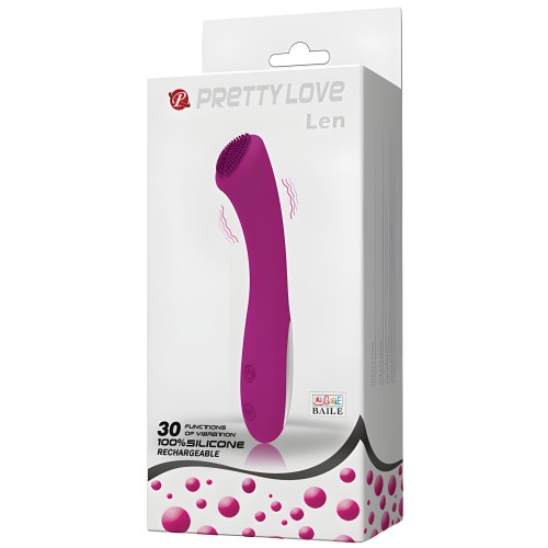 Pretty Love Len Rechargeable Wand 30 Functions - Purple