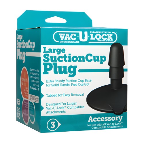 Tapón de Succión Grande Vac-U-Lock - Negro