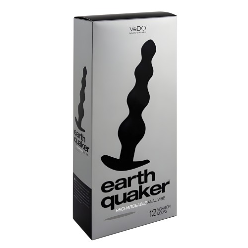 VeDO Vibrador Anal Earth Quaker - Solo Negro