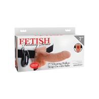 Fetish Fantasy Series 7" Strap-On Vibrador Hueco - Flesh