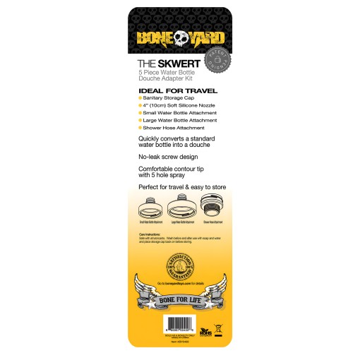Kit Adaptador de Ducha con Botella de Agua Boneyard Skwert - Negro