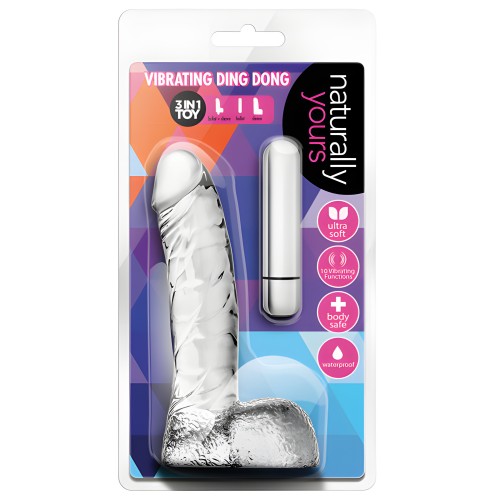 Blush Naturally Yours Vibrador Ding Dong - Transparente