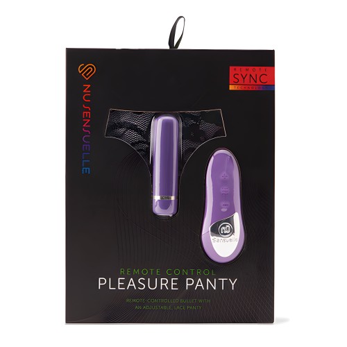 Nu Sensuelle Pleasure Panty Bullet with Remote Control - Purple