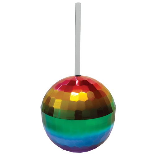 Rainbow Disco Ball Cup - 12 oz