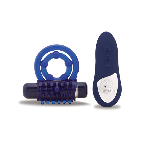 Anillo Bullet Recargable con Control Remoto Nu Sensuelle Endure Ultra Flex - Azul