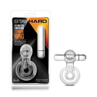 Blush Stay Hard Anillo Vibrador de Lengua - Claro