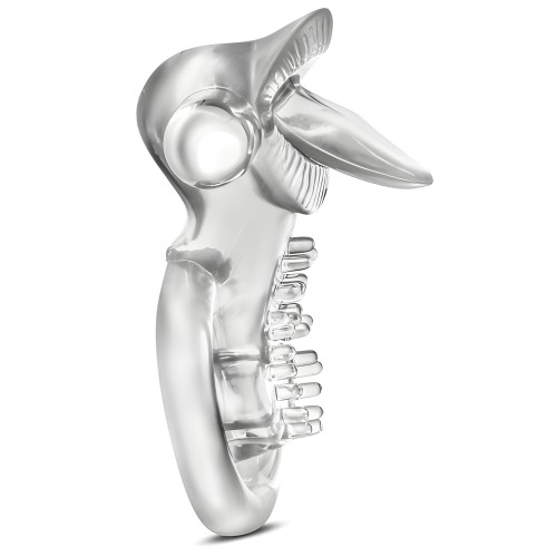 Blush Stay Hard Anillo Vibrador de Lengua - Claro