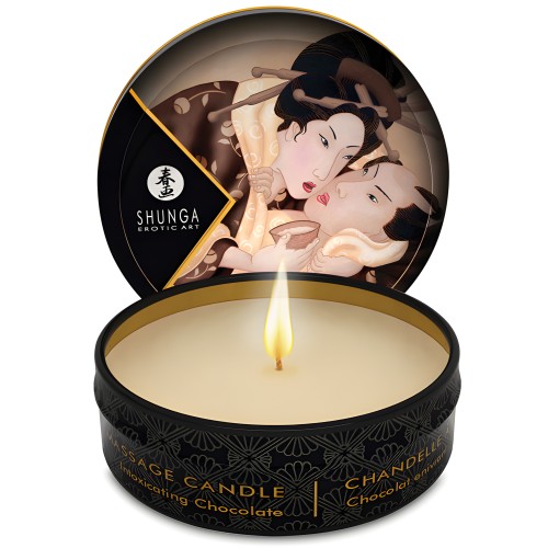 Shunga Excitation Mini Candlelight Massage Candle - 1 oz Chocolate